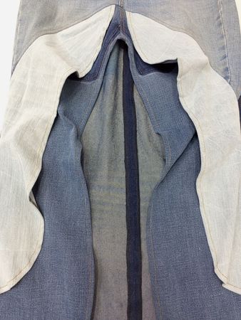CR942 UPCYCLED Denim Ruffle Skirts
