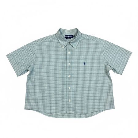 アップサイクル ラルフ・ローレン クロップシャツ