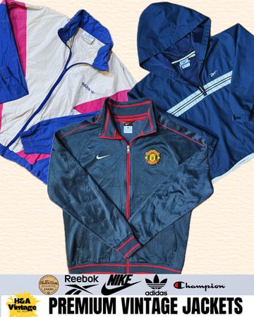 Mix Brand Vintage Jackets Inc Nike Adidas Reebok