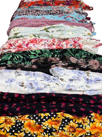 Mixed-brand floral dress