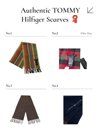 Cachecóis de lã de cashmere autênticos TOMMY Hilfiger 🧣 10/10