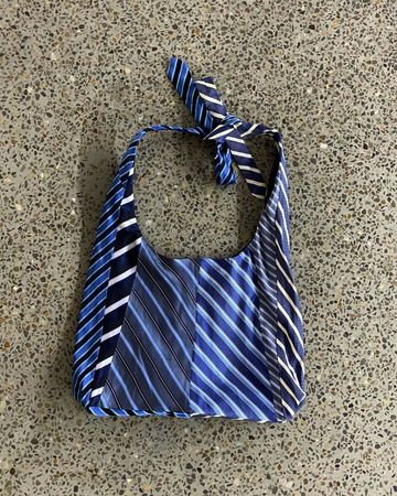 Upcycled Tie Knot Bag