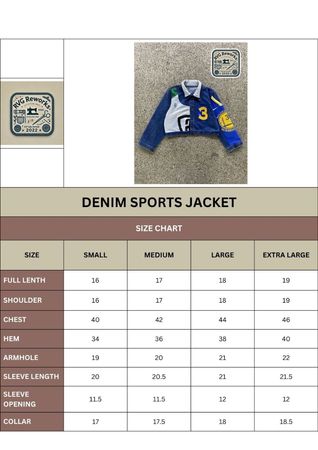 Upcycled Patchwork Sports Jersey-Denim Cropped Jacket