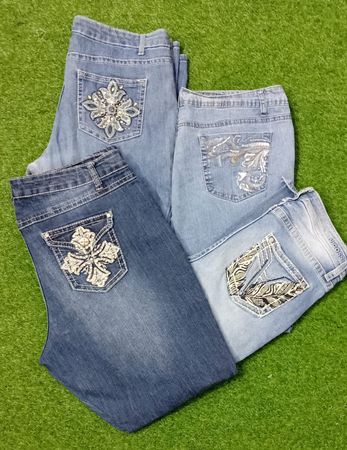 Y2K Embroidery Jeans