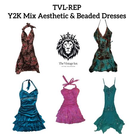 Y2K Mix Aesthetic & Beaded Dresses (REP)