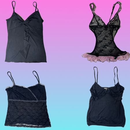 Glamour Black & floral cami collection (TT 234)
