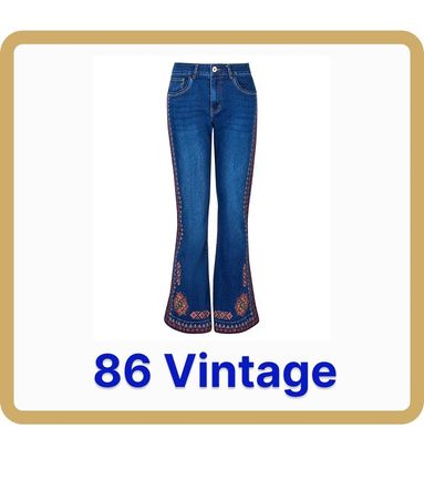 Y2K Stickerei Jeans