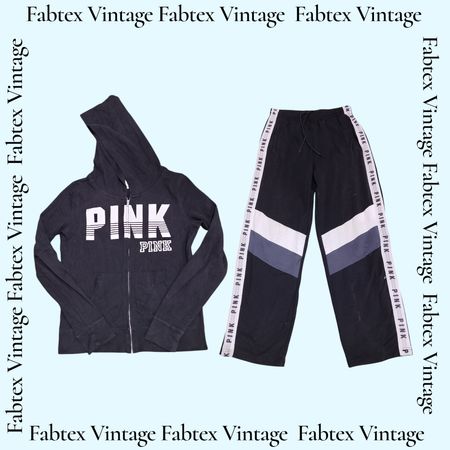(FV-617) Pink Sweatshirt Hoodie & Track Bottom