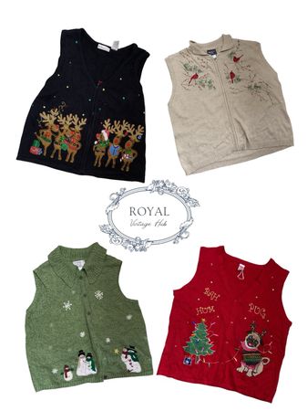 ビンテージ/フェスティブストーリーブックベスト