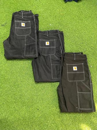 Rework style Carhartt white stitch double knee pants