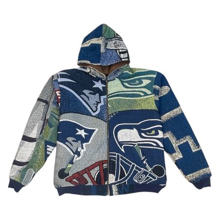 Upcycled Tapestry Jackets With Hoodie