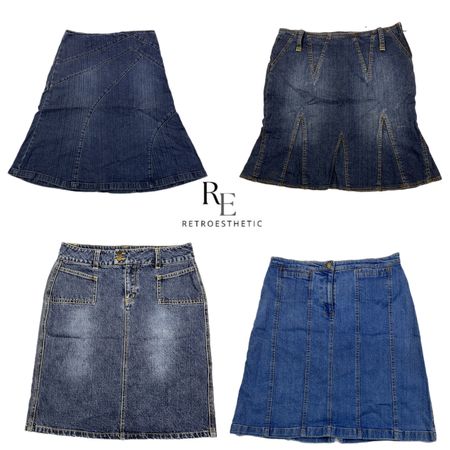 Y2K Era Ciber Girl Midi Skirts RE-2524