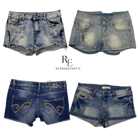 Y2K Paris Hilton Girl Hot Micro Mini Short RE-2525