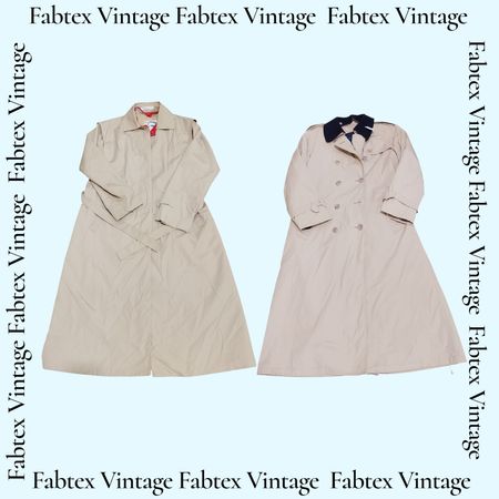 (FV-624) London Fog  Cream Trench Coats Bundle — Premium Mix