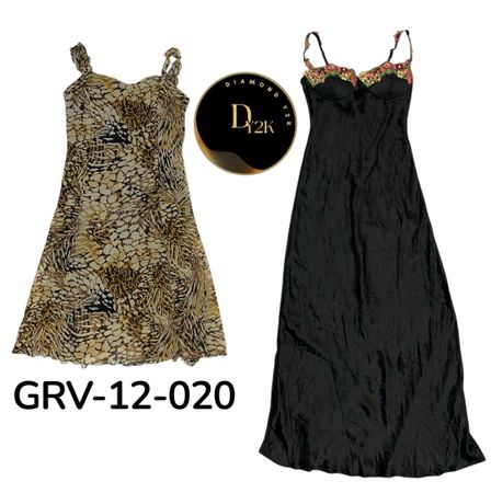 Y2K Stretch Poly Dress | Retro Fit | Perfect for Casual Outfits (GRV-12-020)