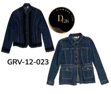 Authentic Y2K Denim Jacket – Classic 2000s Fashion (GRV-12-023)