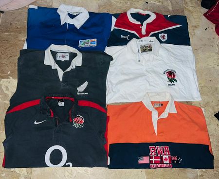 Mix vintage club rugby shirts bundle 1