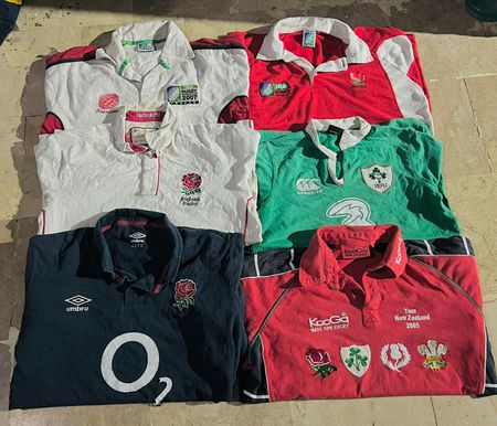 Mix vintage club rugby shirts bundle 4
