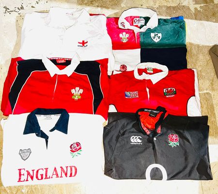 Mix vintage club rugby shirts bundle 5