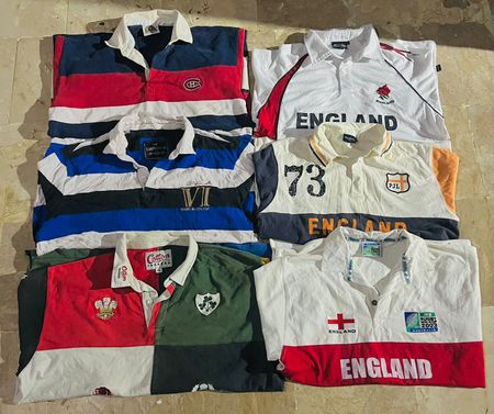 Mix vintage club rugby shirts bundle 6