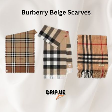 Beige burberry Scarves