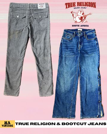 Calças Bootcut Femininas Y2K Inc True Religion