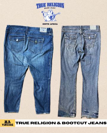 Y2K Mulheres Jeans Bootcut Inc True Religion