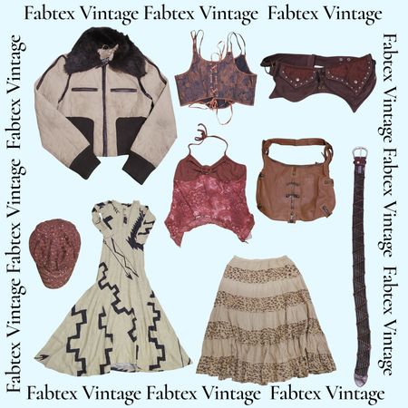 (FV-636) Boho Vintage Gypsy Mix –90s/00s Artisan Aesthetic Bundle