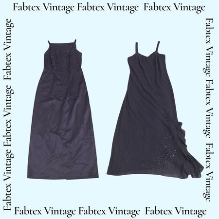 (FV-635) Y2K Black Aesthetic Light Beaded party Dress