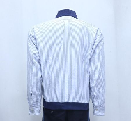 CR1001 Upcycled Polo Ralph Lauren Seersucker Harrington Jacket