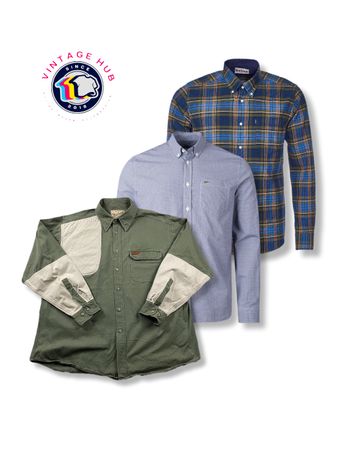 Mix Branded Button Down Shirt