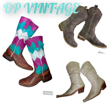 Op vintage 101 Branded Cowboy Boots