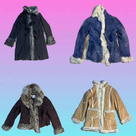 Y2K Unique Afghan coat (TS-1670)