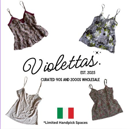 European Night in Sicily Mixed Y2K Cami Tops ( Y2K002)