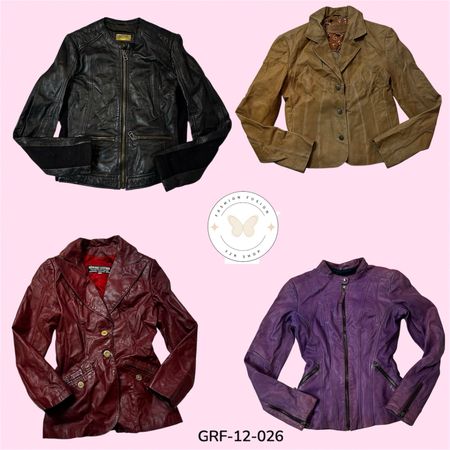 Chaqueta de Cuero Negra Clásica – Esencial de Alta Calidad (GRF-12-026)