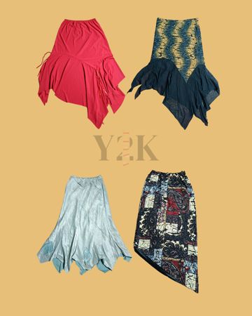 Y2K Hanky Hem Skirt Bundle (Yv-496)