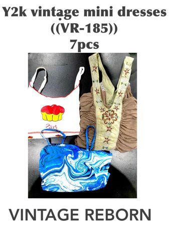 Y2K Aesthetic Mini Dress Lot (Vr-185) - ¡Listo para lo que sea!