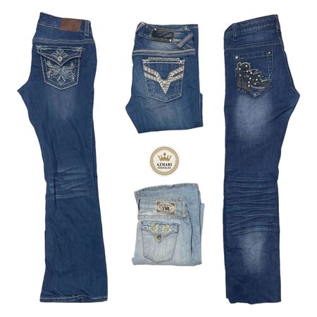 Y2K Embellished Jeans AT156