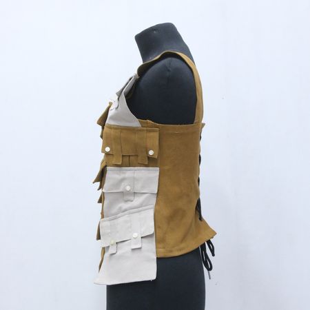 CR1005 アップサイクルパッチワークユーティリティベスト