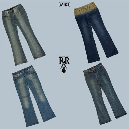 Y2K IT Girl Flare Denim Jeans (AA-523)