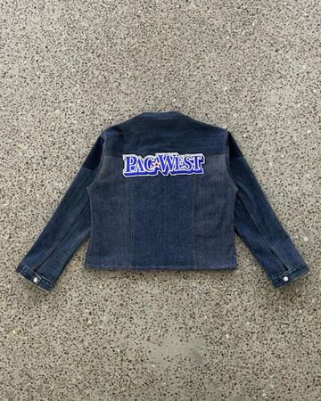 Upcycled Denim y2k Vintage Paneljacke