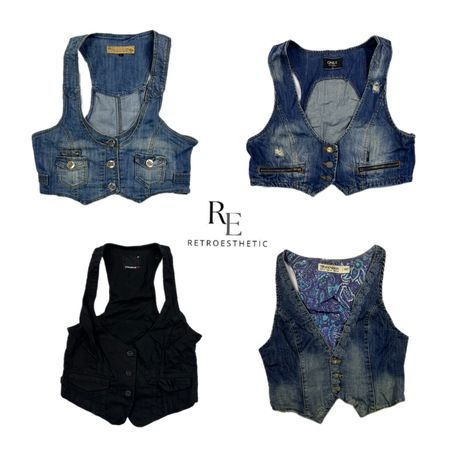 Y2K Cool Girl Einzigartige Weste RE-2546