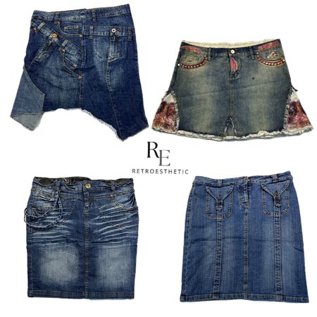 Y2K Britney Era Cyber Girl Cool Midi Skirts RE-2547