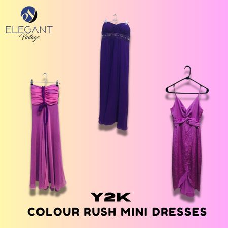 Y2K Colour Rush Dresses - EV1384