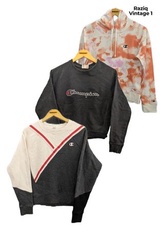 💥 RV1220 Sudaderas con capucha para mujeres Champion