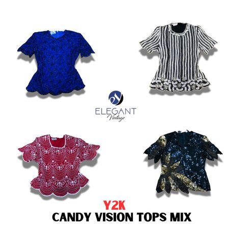 Y2K Candy Vision Tops - EV1173