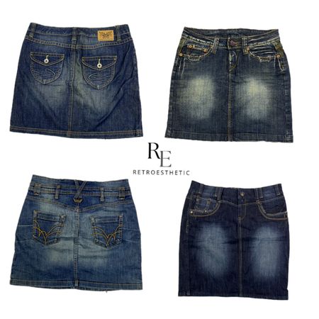 Y2K NYC IT Girl Faldas Midi de Mezclilla RE-2554