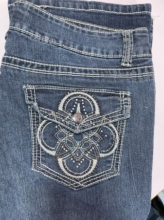 Y2K bestickte Jeans