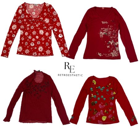 Y2K Romantic Vibe full Sleeve Tops RE-2565