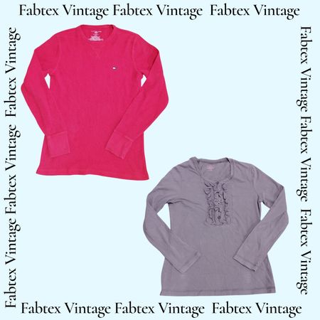 (FV-677) Y2K Long Sleeve Baby Tees